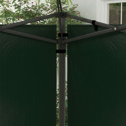 Wasserdichte Pavillon-Seitenwände mit Fenstern, 2er-Pack, Grün