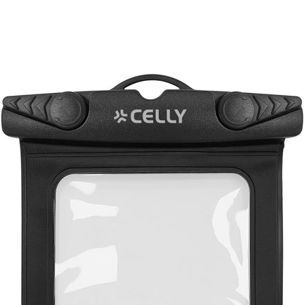 Wasserdichte Handytasche, IPX8, passend für bis zu 7 Zoll, Schwarz