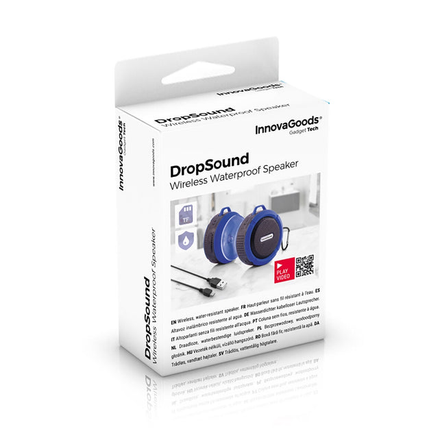 Wasserdichter tragbarer kabelloser Lautsprecher DropSound InnovaGoods