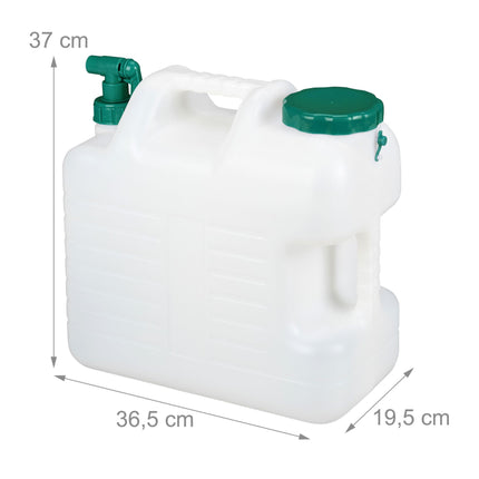 Wassertank mit Wasserhahn