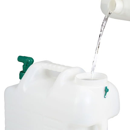 Wassertank mit Wasserhahn
