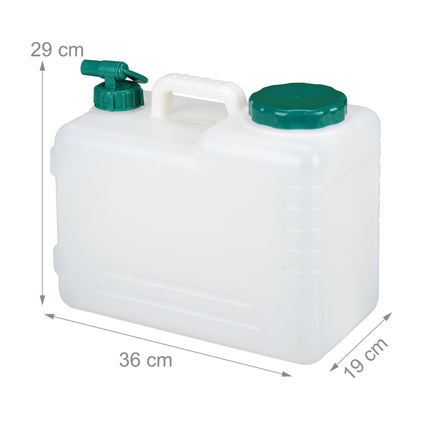 Water tank with faucet