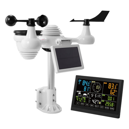 Weather Station 7-in-1 Wi-Fi, 7.5 in Color Display, Solar Sensor