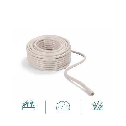 Weatherproof Beige Garden Hose – UV-Resistant, Flexible