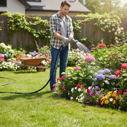 Wetterfester schwarzer Gartenschlauch – UV-beständig, flexibel