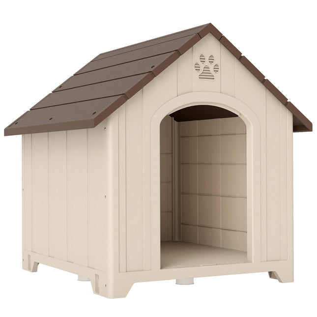 Wetterfeste Hundehütte 88 x 79 x 89 cm, erhöhter Boden