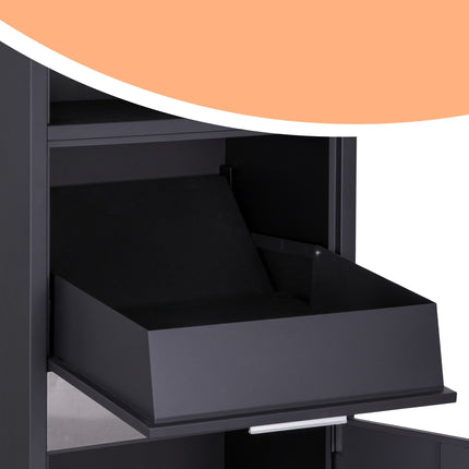 Weatherproof Parcel Letterbox with Lockable Compartments
