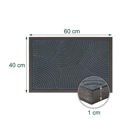 Weatherproof Polypropylene Doormat, 60x40 cm