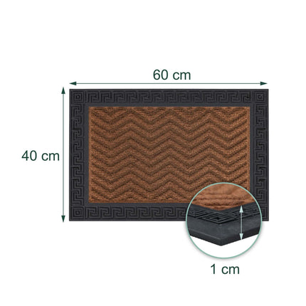 Weatherproof Polypropylene Doormat, 60 x 40 cm