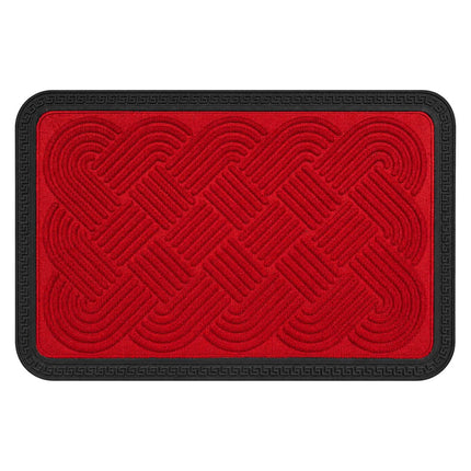 Weatherproof Red Doormat, 60 x 40 cm, Non-Slip
