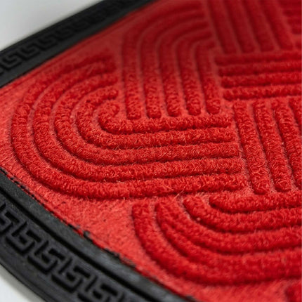 Weatherproof Red Doormat, 60 x 40 cm, Non-Slip