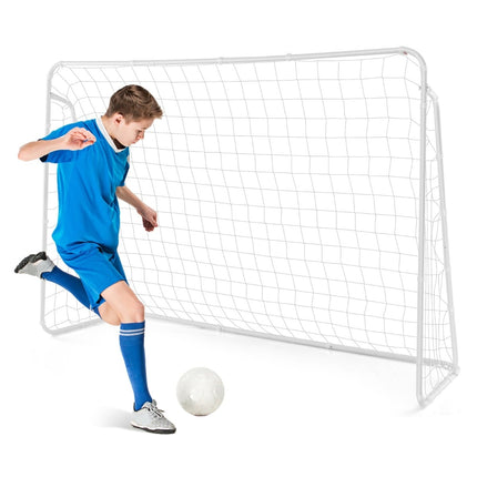 Wetterfestes Fußballtor mit Netz, 215 x 152 x 76 cm