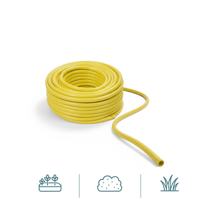 Weatherproof Yellow Garden Hose, UV-Resistant, 1/2 Inch