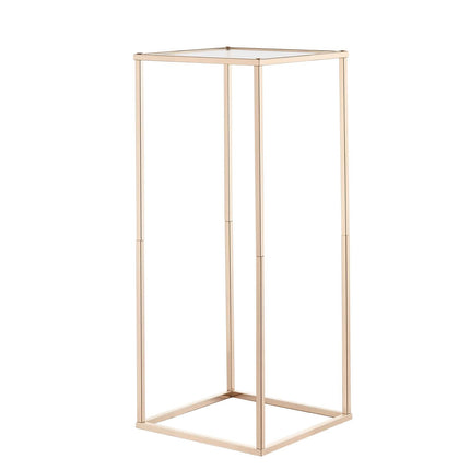 Wedding Flower Stand Set, 10 Pack 23.6 In Gold Columns