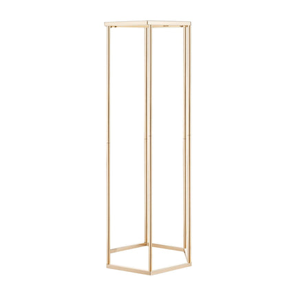 Wedding Flower Stand Set, 10-Pack 31.5-Inch Gold Hexagonal