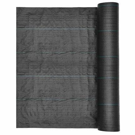 Weed Barrier Fabric 4 x 35.1 m, 100 g PP Woven, Black