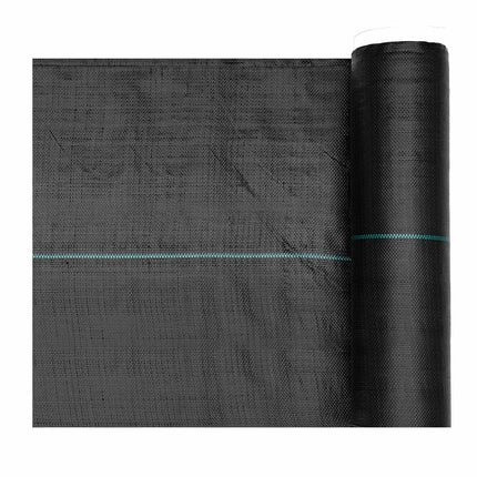 Weed Barrier Fabric, Woven PP Black 0.4 x 30.5 m