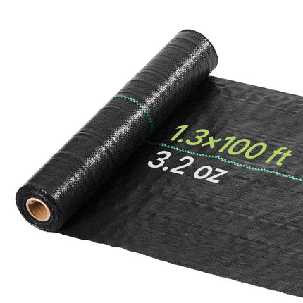 Weed Barrier Fabric, Woven PP Black 0.4 x 30.5 m