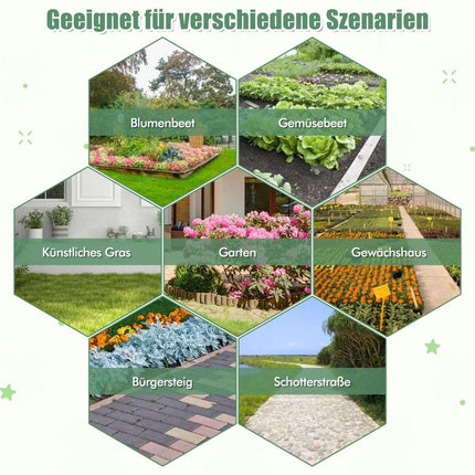 Unkrautvlies 50m² Gartenvlies gegen Unkraut Unkrautfolie PP schwarz 50 x 1m-100 g/m²