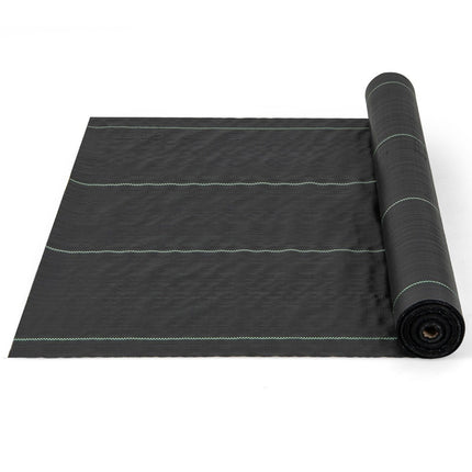 Unkrautvlies 50m² Gartenvlies gegen Unkraut Unkrautfolie PP schwarz 50 x 1m-100 g/m²