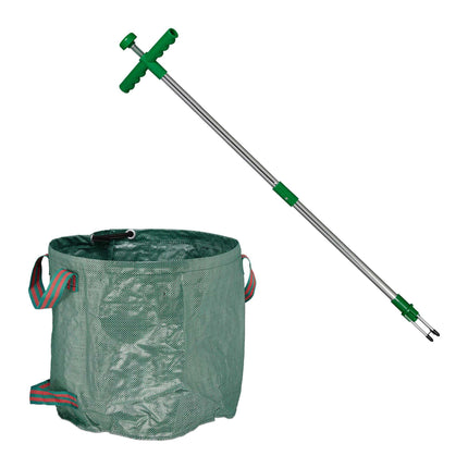 Unkrautentferner mit Beutel für Gartenabfälle