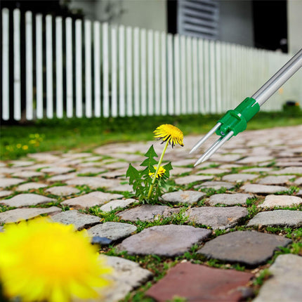 Unkrautentferner mit Beutel für Gartenabfälle