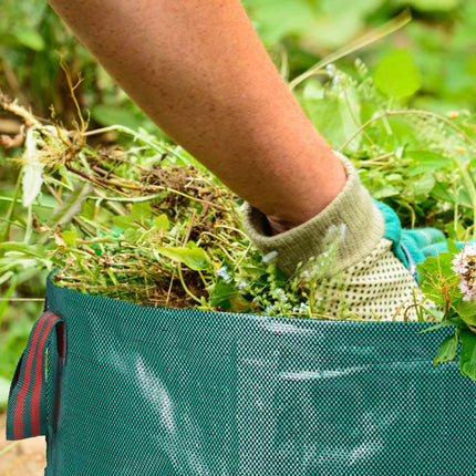 Unkrautentferner mit Beutel für Gartenabfälle