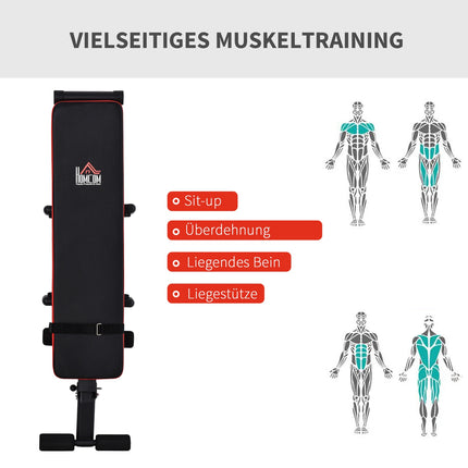 Klappbare multifunktionale Hantelbank, 110 kg Tragkraft, Stahl