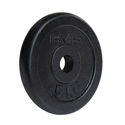Hantelscheibe 5 kg, Schwarz – Ideal für Krafttraining