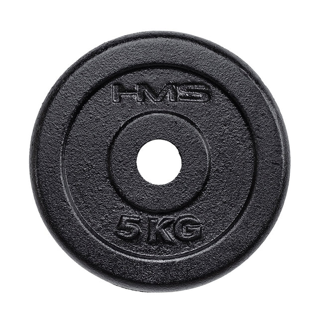Hantelscheibe 5 kg, Schwarz – Ideal für Krafttraining