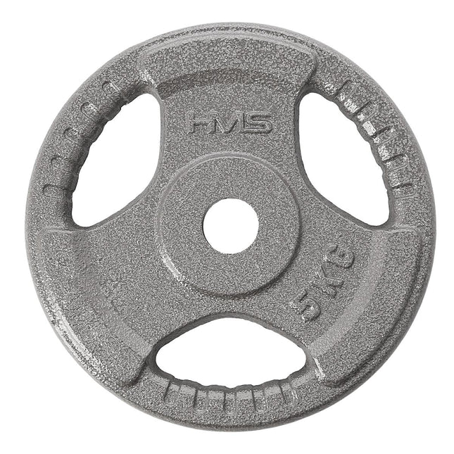 Hantelscheibe, Hammerschlag-Finish, 5 kg