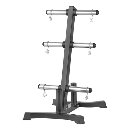 Weight Plate Tree Rack, L-Frame, 1000 lb Capacity, Black