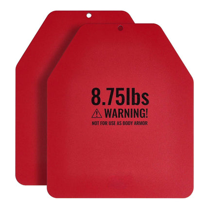Weight Vest Plates, 8.75 lb Pair, Contoured Steel