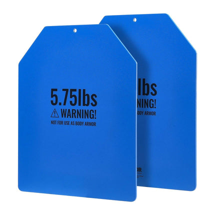 Weight Vest Plates, Pair 2.6 kg, Steel, Contoured Fit