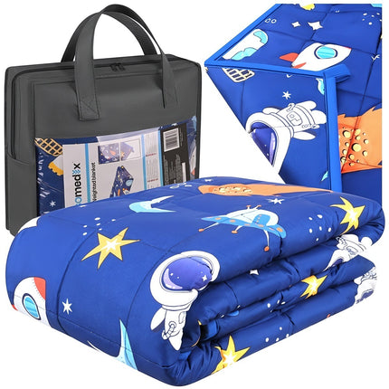 Weighted Blanket 100 x 150 in Blue, 3 kg Version