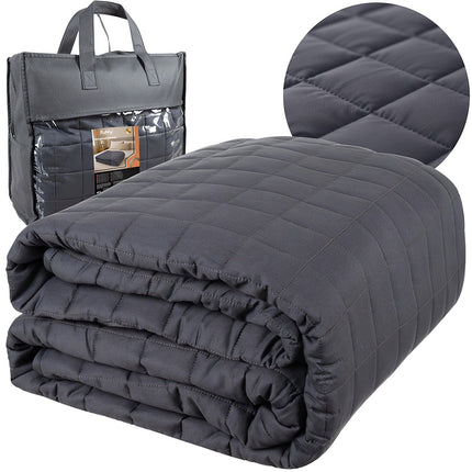 Weighted Blanket 200x220cm, 10kg, Grey, Double-Sided