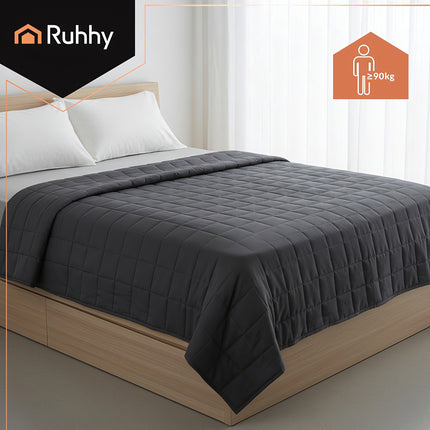 Weighted Blanket 200x220cm, 10kg, Grey, Double-Sided