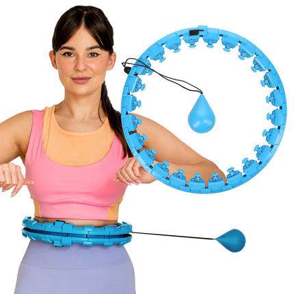 Gewichteter blauer Hula-Hoop-Reifen für Fitness