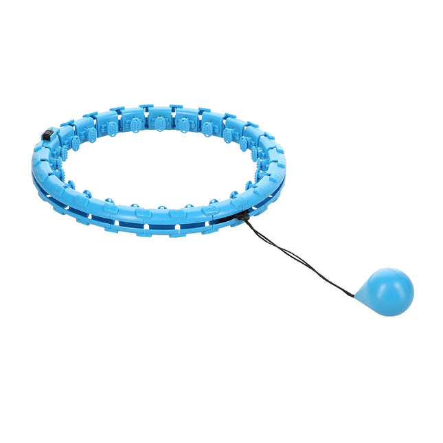 Zátěžová hula hoop obruč pro fitness, modrá