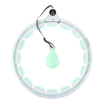 Weighted Green Hula Hoop with Counter