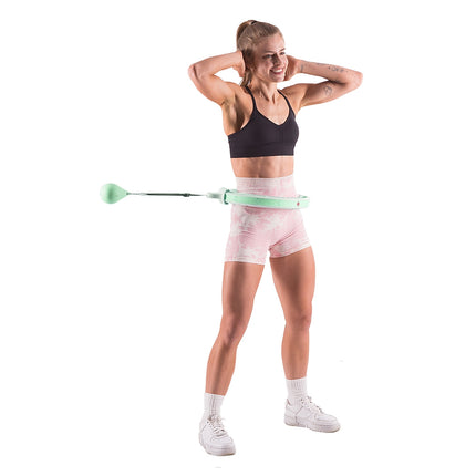 Weighted Green Hula Hoop with Counter