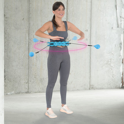 Gewichteter Hula Hoop, Blau – Fitness-Trainingsgerät