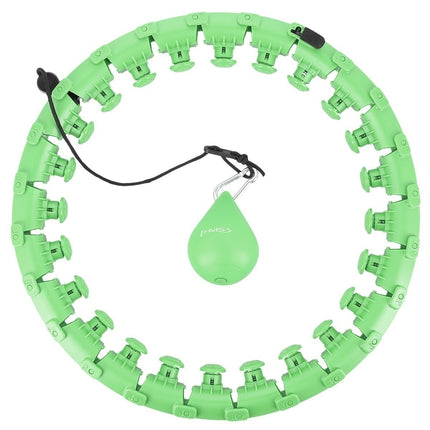 Zátěžová hula hoop obruč, zelená, cvičební pomůcka