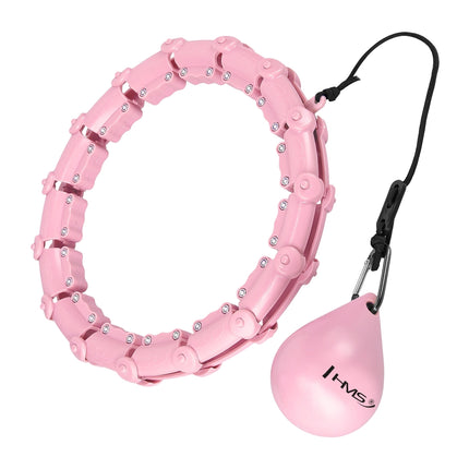 Gewichteter Hula-Hoop-Reifen, Hellrosa, Fitness-Training