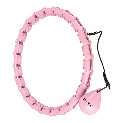 Gewichteter Hula-Hoop-Reifen, Hellrosa, Fitness-Training