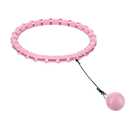 Gewichteter Hula-Hoop-Reifen, Hellrosa, Fitness-Training