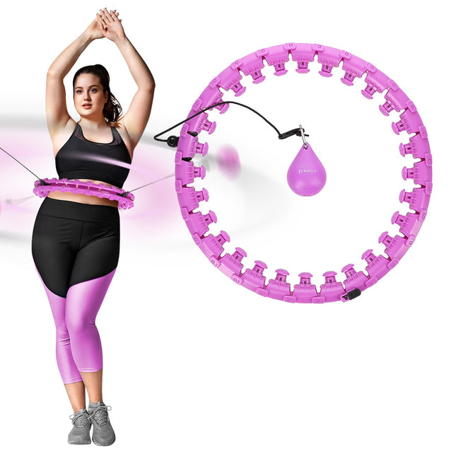 Weighted Hula Hoop, Violet, Plus Size, Waist Support