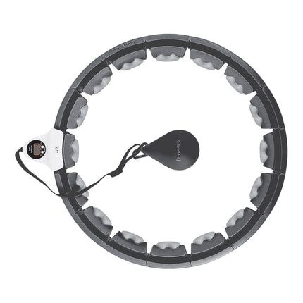 Weighted Hula Hoop with Counter, Black