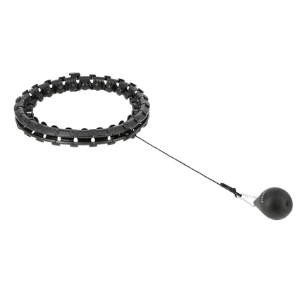 Gewichteter Hula Hoop mit Taillenstütze, Schwarz & Rot