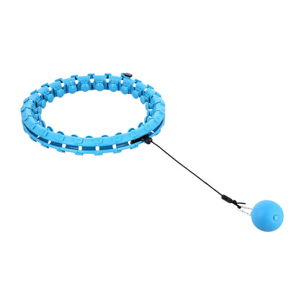 Gewichteter Hula-Hoop mit Taillenstütze, Blau/Rot